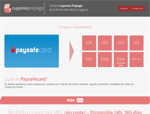 Tablet Screenshot of cuponesprepago.com